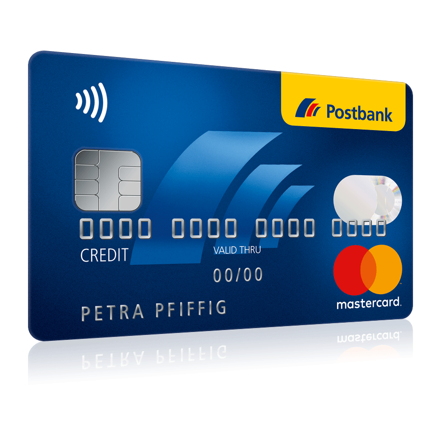 So beantragen Sie die Postbank Mastercard Kreditkarte